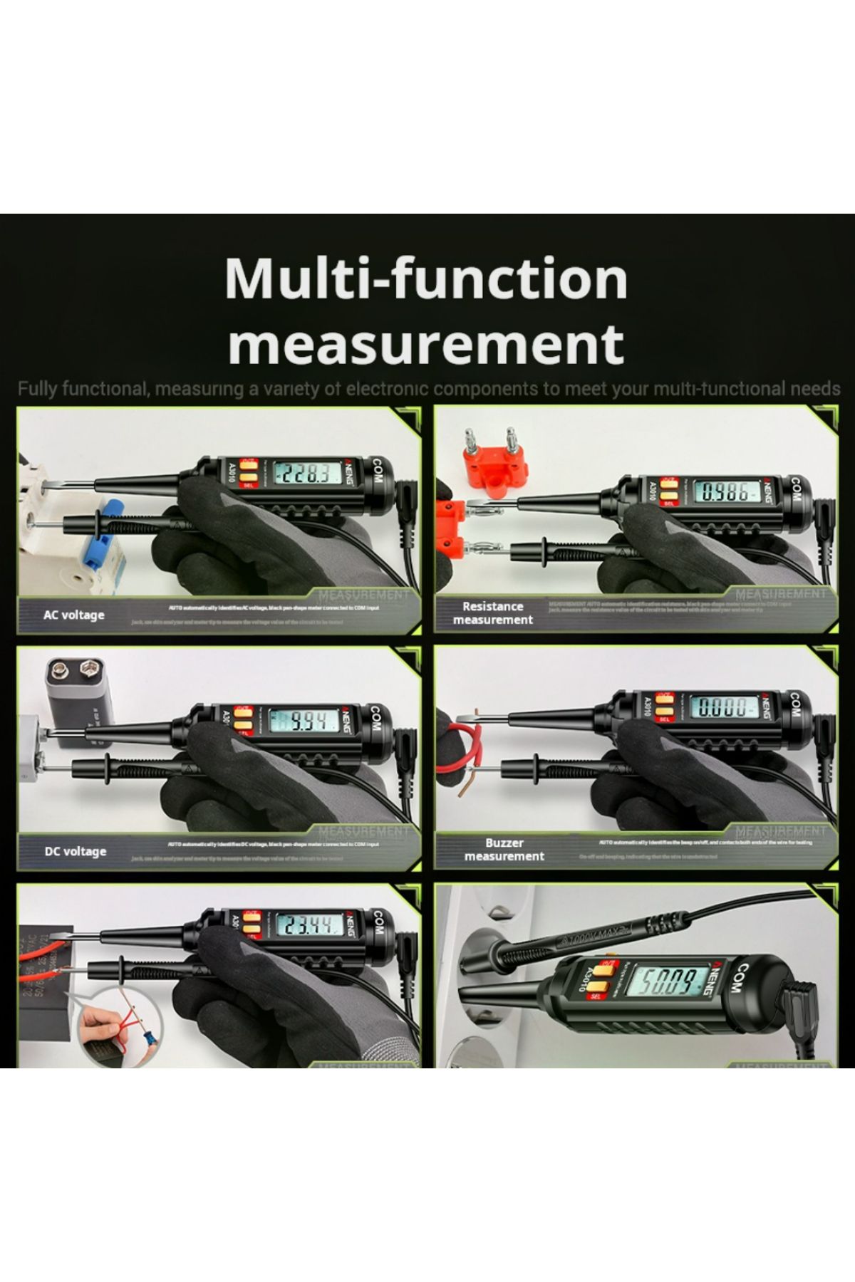 Choice-Multi functional induction tester pen type multimeter for electrical voltage measurement circuit ... 6