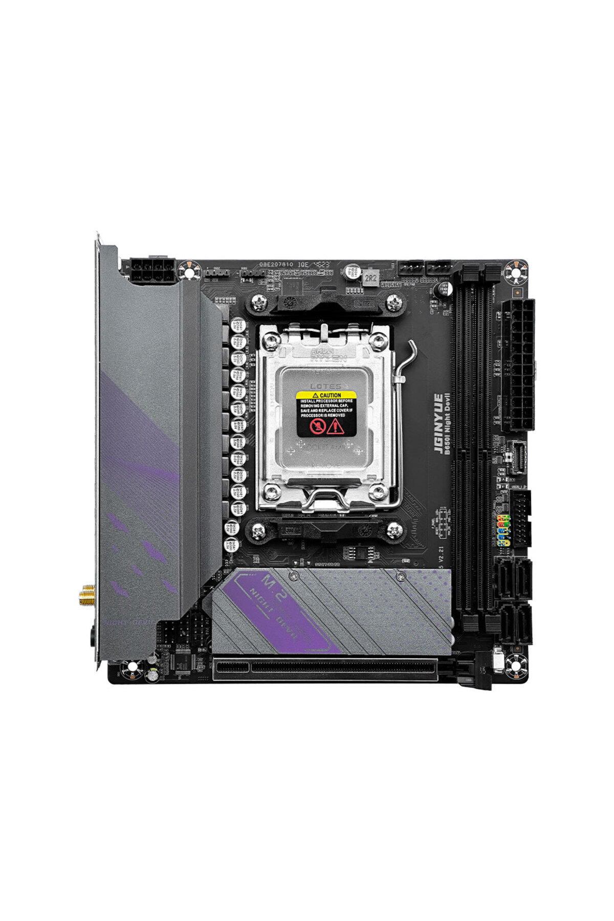 Choice-JGINYUE B650i Night Devil Mainboard ITX Mini DDR5 Computer AM5 Support 7000 Series CPU 2