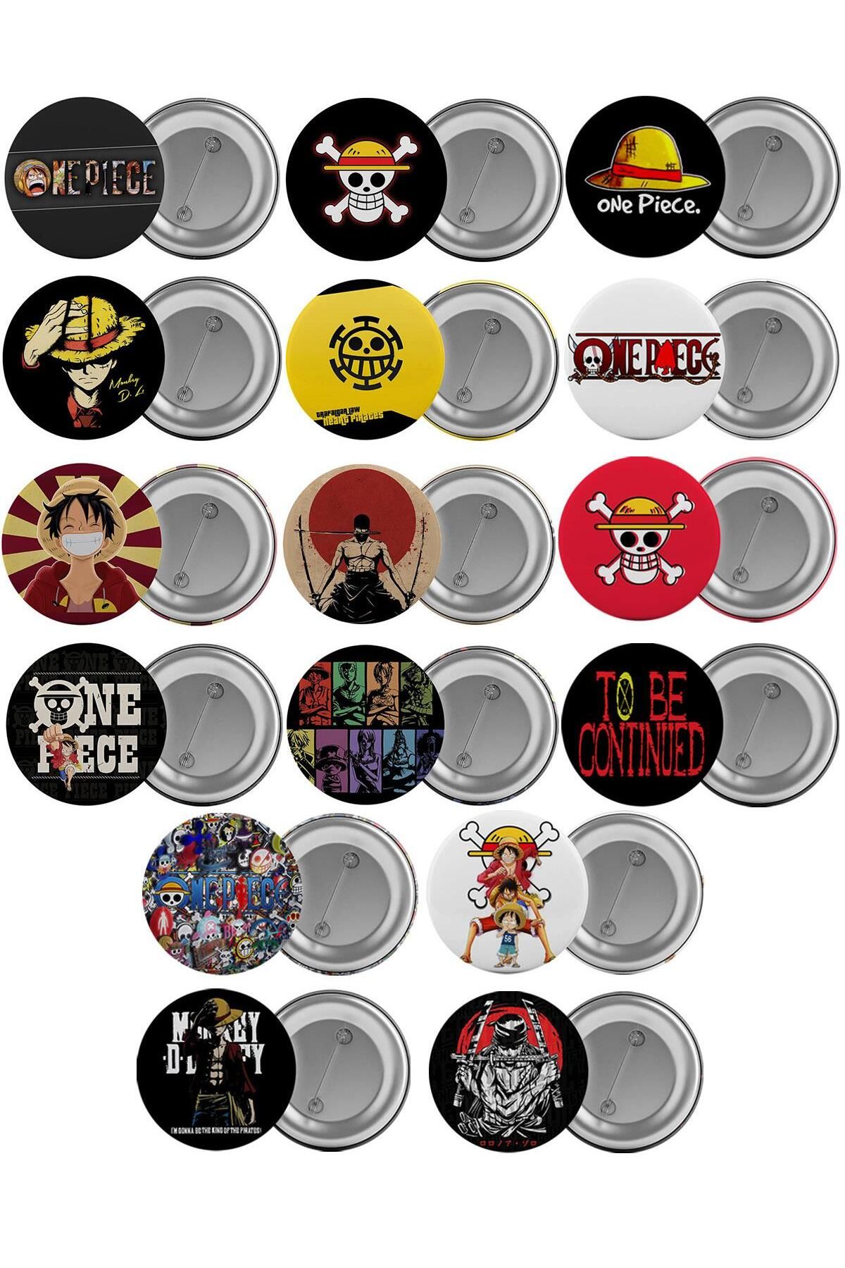 Saturn Set De Insigne Pentru Geanta One Piece 16 Buc. Broșă Cu Ac De 5,8 Cm Unisex - One Size