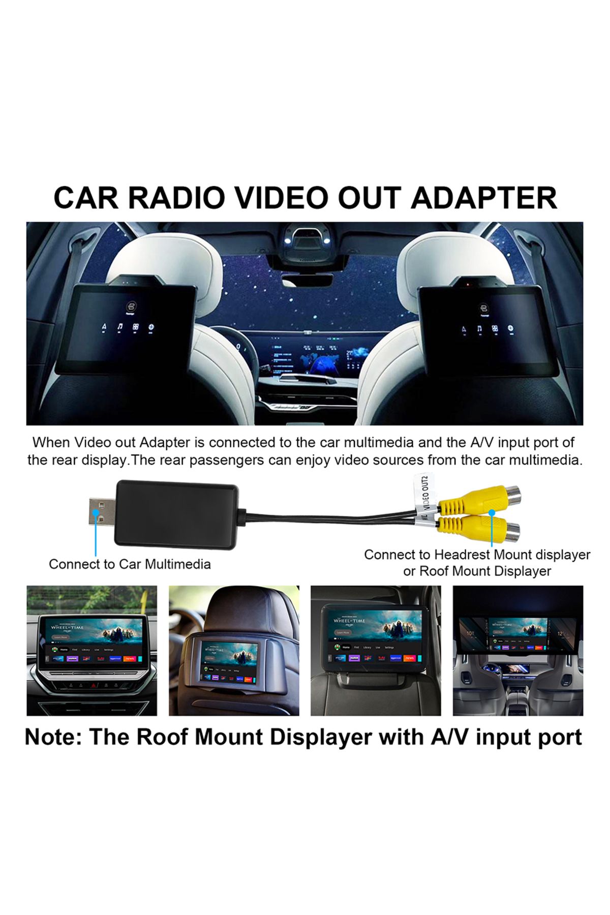Choice-USB To CVBS RCA Video Output Adapter Box Interface Connect to Monitor Display Device For Android ... 4