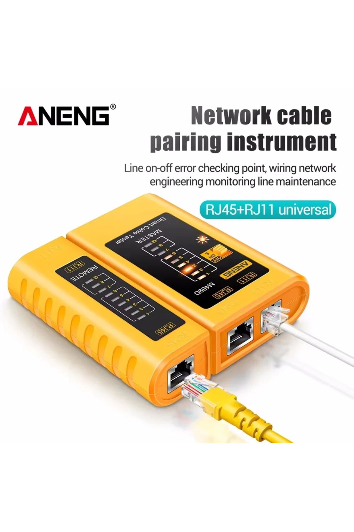 Choice-ANENG M469D RJ45 Cable lan tester Network Cable Tester RJ45 RJ11 RJ12 CAT5 UTP LAN Cable Tester N... 3