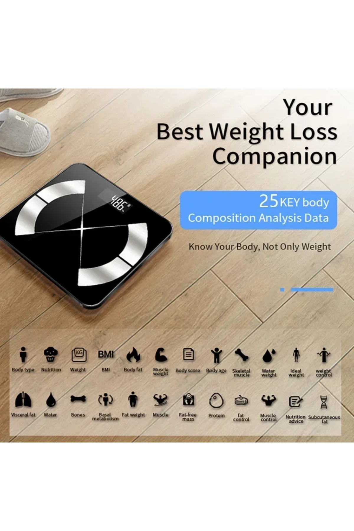 Choice-Body Fat Scale Smart Wireless Digital Bathroom Weight Scale Body Composition Analyzer With Smartp... 5