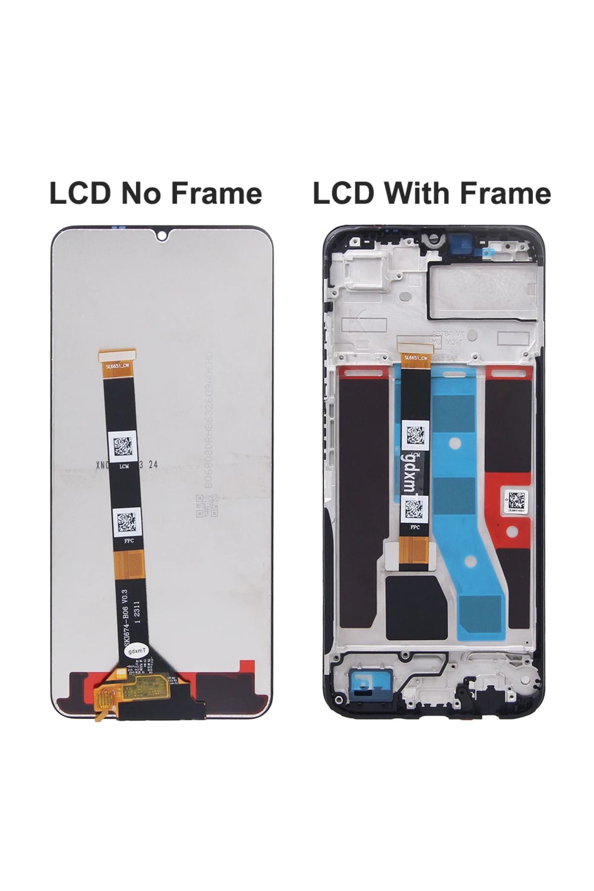 sinmaytai-For OPPO Realme Note 50 For Realme Note50 6.74''RMX3834 LCD Display Touch Screen Digitizer Assemb... 3