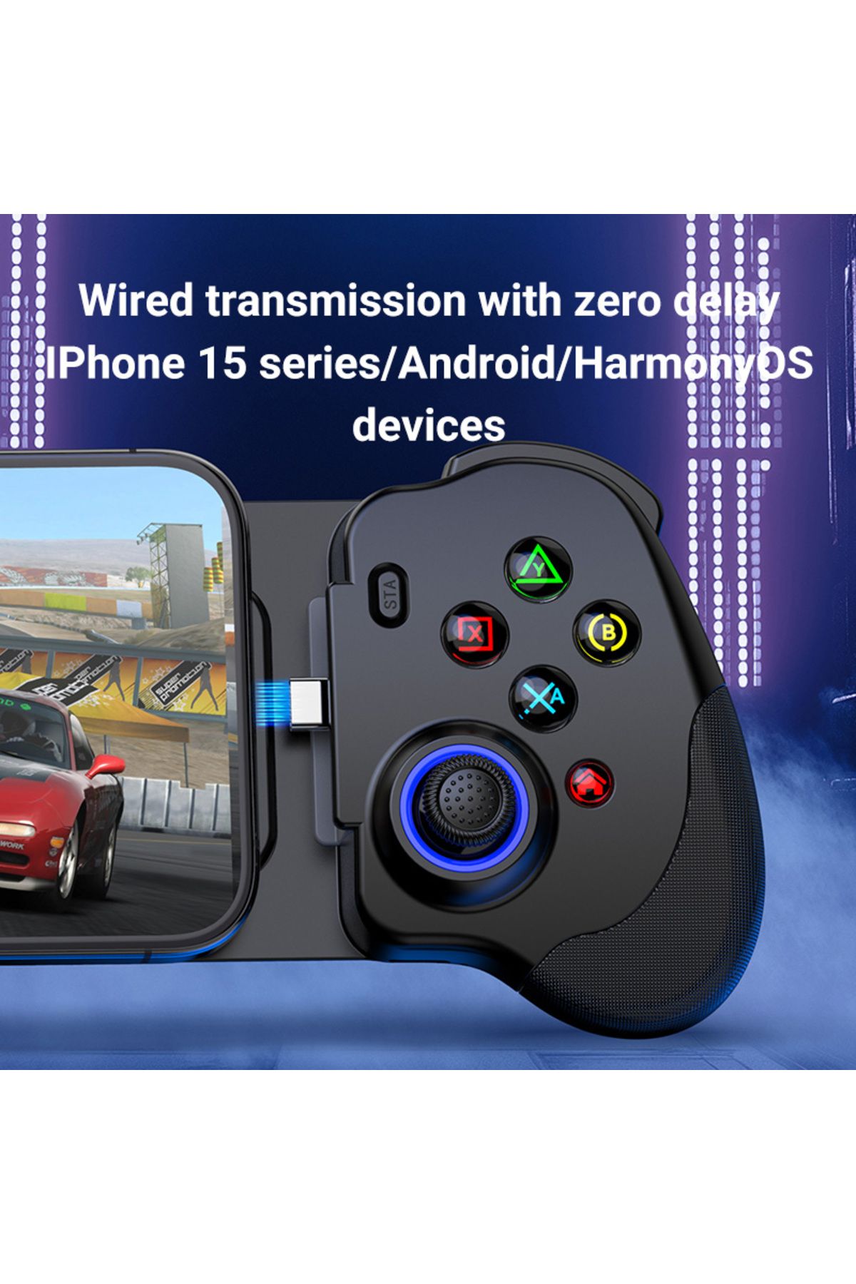 Choice-BSP N01 Cable Stretching Controller Type C Android i15 Mobile Streaming PC/PS/Xbox Cloud Gaming Z... 3