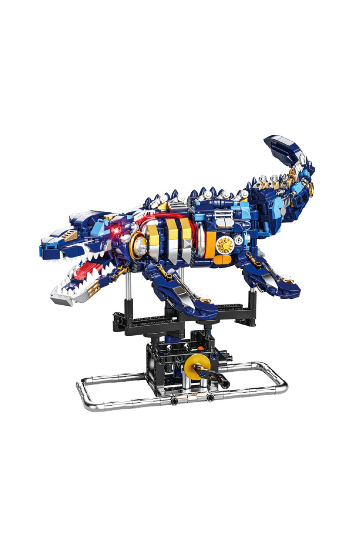 4HLP-Mechanical dragon Creature Building Kit Mechanical Jiaolong Sea Creature Building Blocks Set Crea... 8