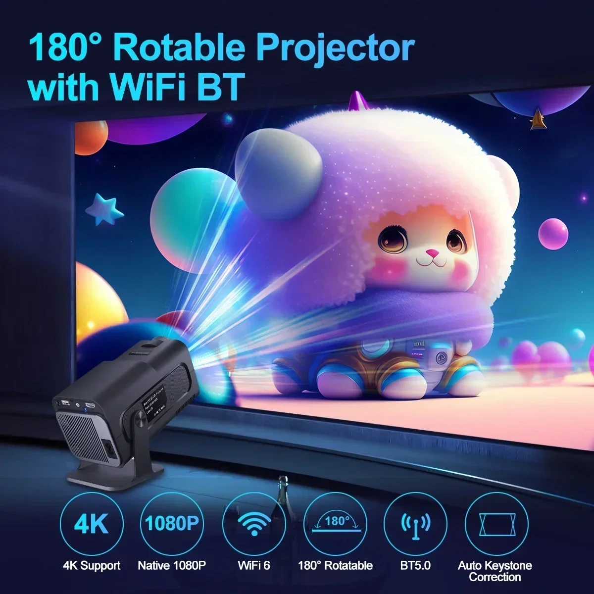 Choice Magcubic 4k Android 11 Projector Native 1080p 390ansi Hy320 Dual