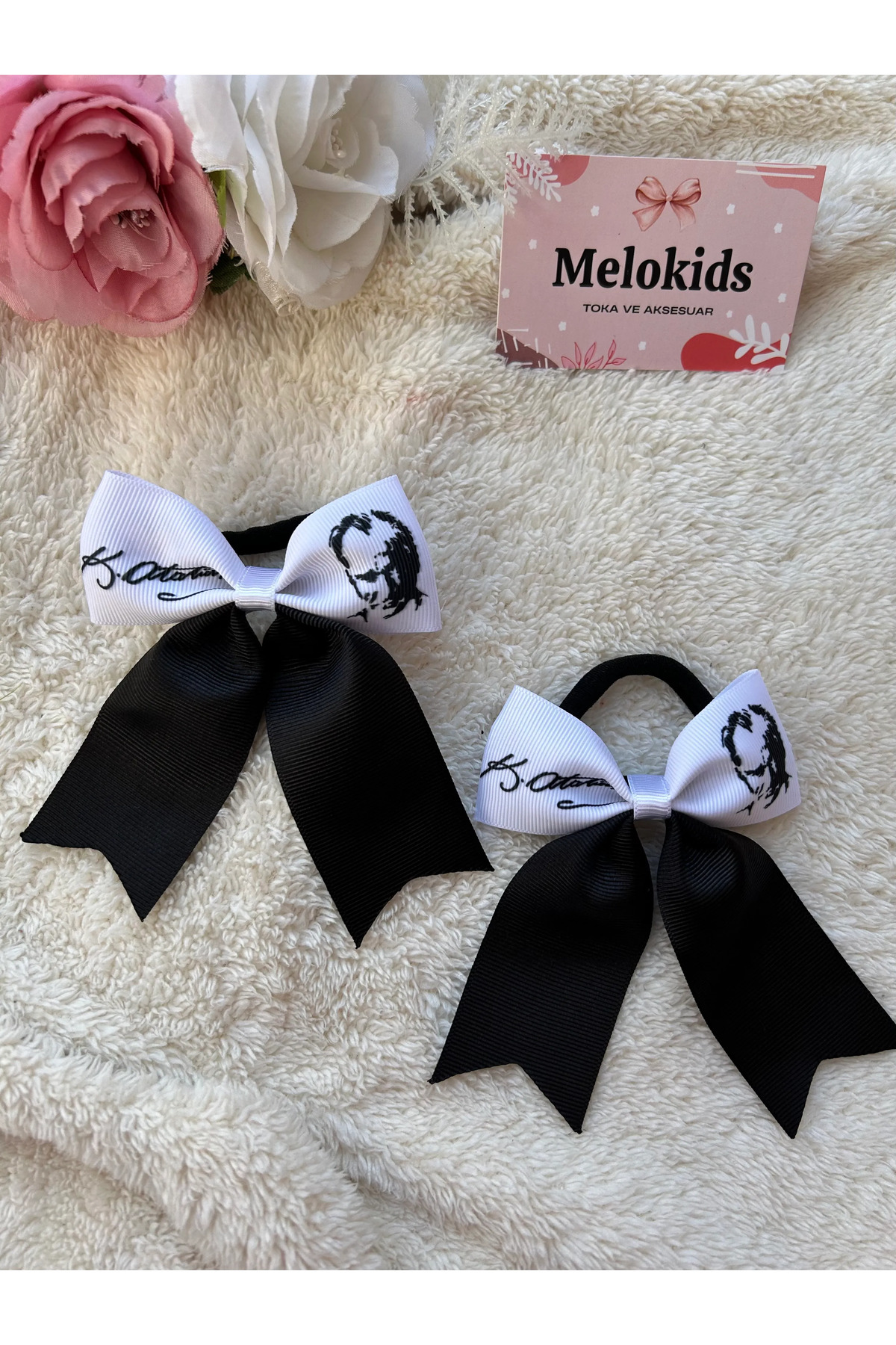 Melo 2 adet lastikli 10 Kasım Atatürk toka