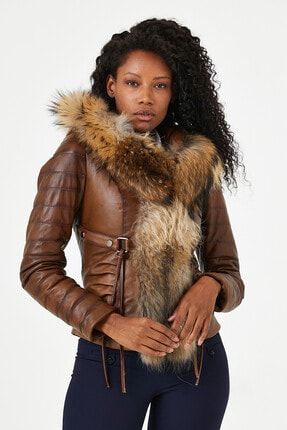 Leather - Kapüşon Kadın Deri Ceket (regular Fit) BS1