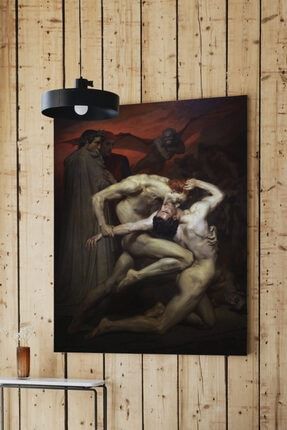 William Adolphe Bouguereau - Dante Ve Virgil Cehennemde Kanvas Tablo DB-C0149