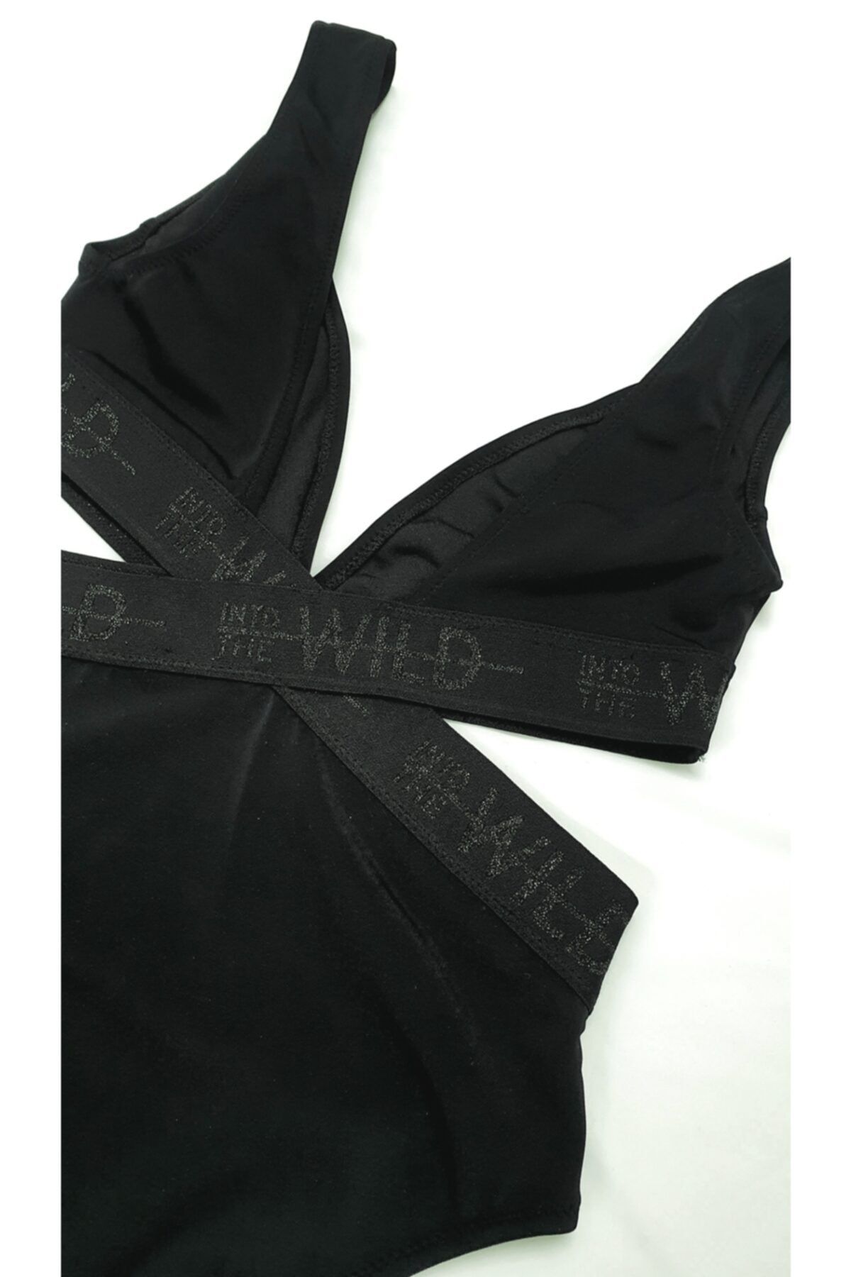 DEEP BEACH-Black Wide Elastic Stripe Swimsuit (Db 200511 Ma) 4
