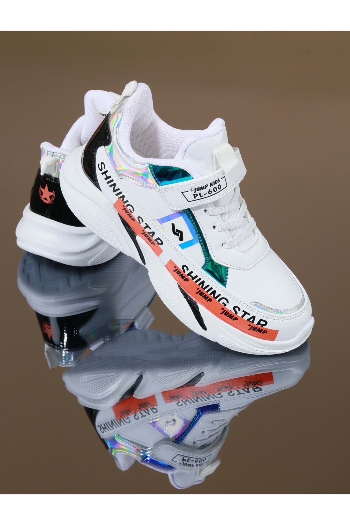 Jump Beyaz - 25791 Çocuk Sneakers Ayakkabı
