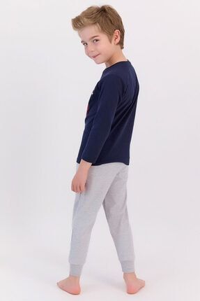 Authendic Brand Lacivert Erkek Çocuk Pijama Takımı US902-C
