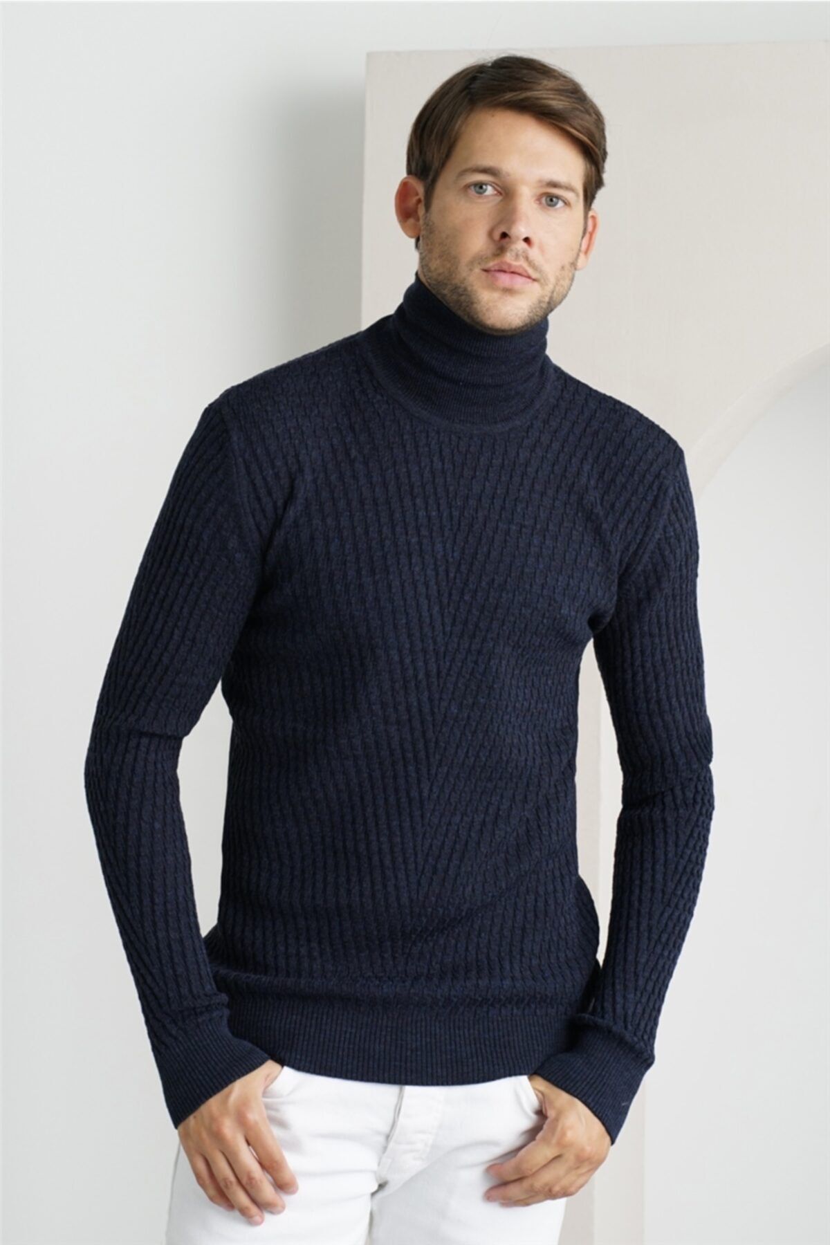 Dark blue on sale turtleneck