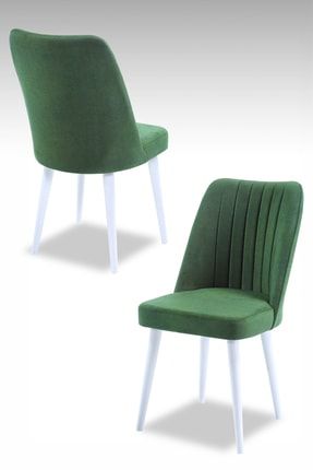 Polo Sandalye - Jerika Yeşil - Ahşap Beyaz Ayak nubukpolobeyaz