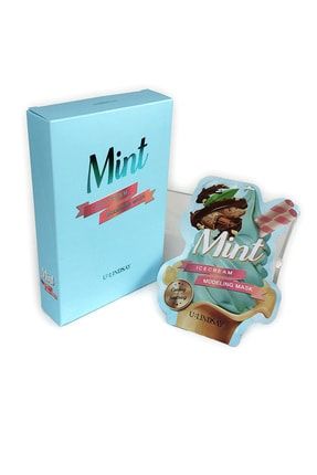 Mint Ice Cream Modeling Mask,cildi Ferahlatıp Yatıştıran Çay Ağacı Özleri Içeren Yüz Maskesi(5 ADET) THK-50.0045