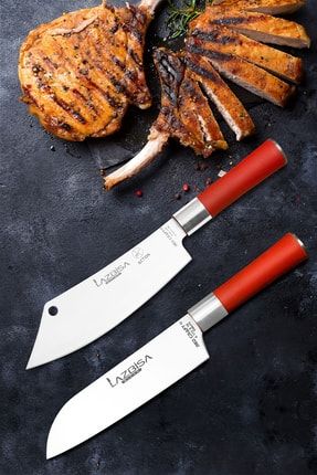 Mutfak Bıçak Seti Et Kıyma Sebze Meyve Şef Bıçak 2li Set mutfakk268