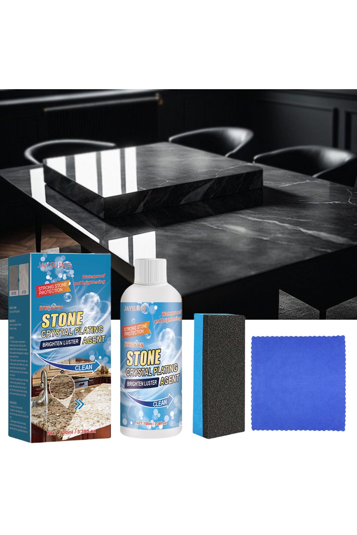 jaysuing-100ml Stone Crystal Plating Agent Stonework Polishing Coating Agent Marble Quartz Tile Anti-Corro... 4