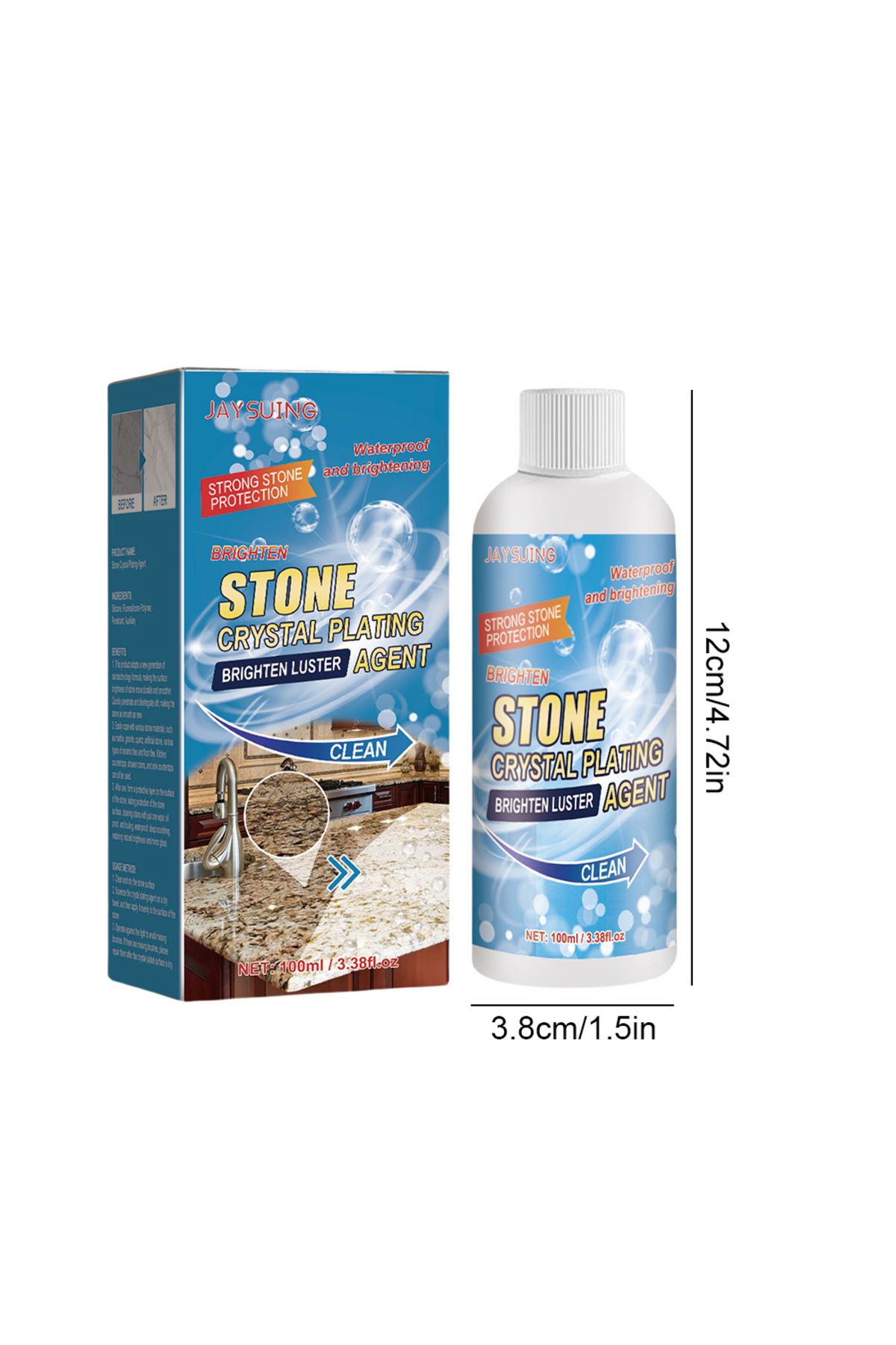 jaysuing-100ml Stone Crystal Plating Agent Stonework Polishing Coating Agent Marble Quartz Tile Anti-Corro... 7