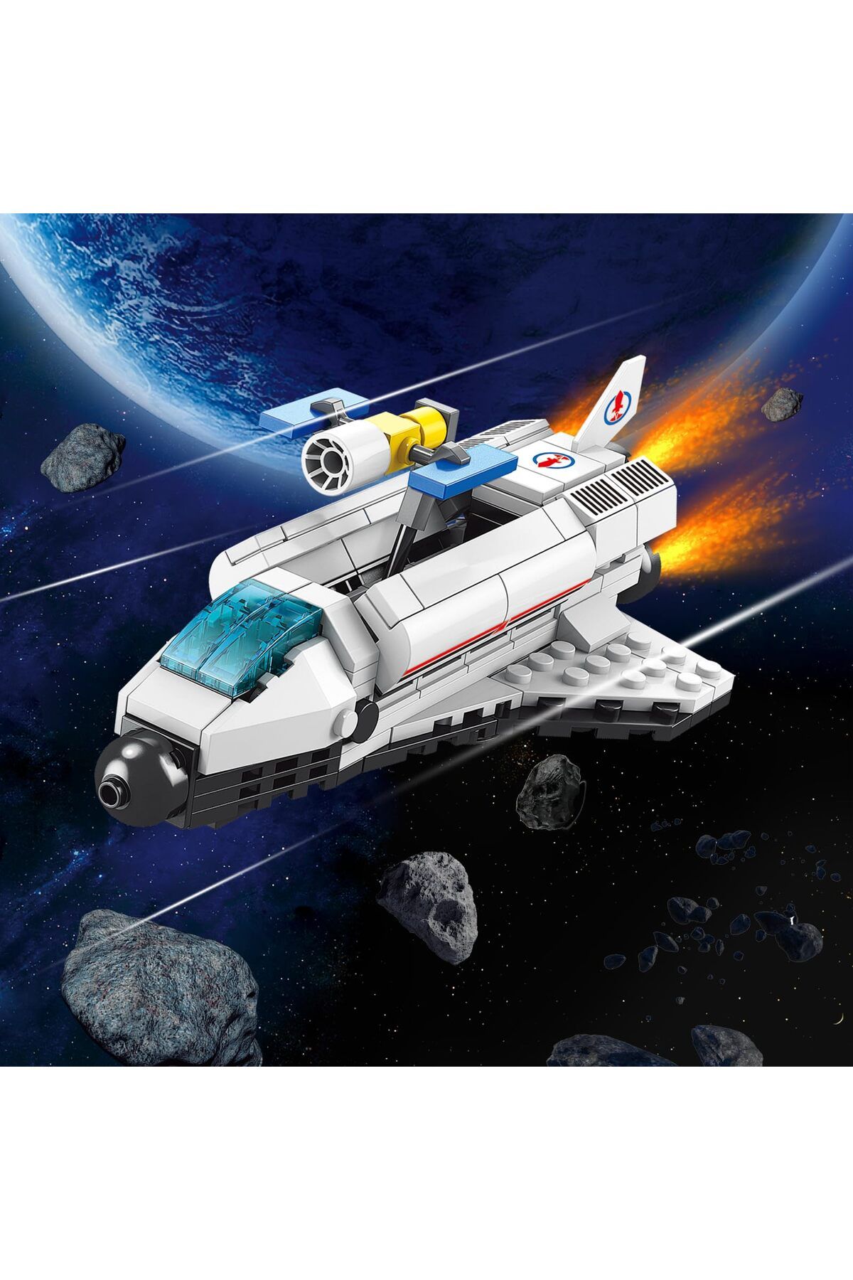 smvp-New Aviation Spaceport Model Space Shuttle Rocket Launch Center Construction Building Blocks Spac... 4