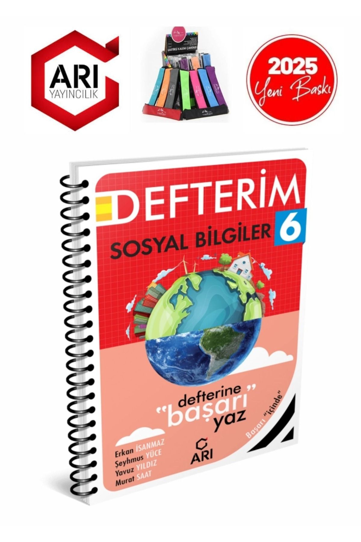 Arı Yayıncılık 2024-2025 6.Sınıf Sosyal Bilgiler Konu Anlatımlı Defter+Cambridge Kalemlik(Defterine Başarı Yaz)