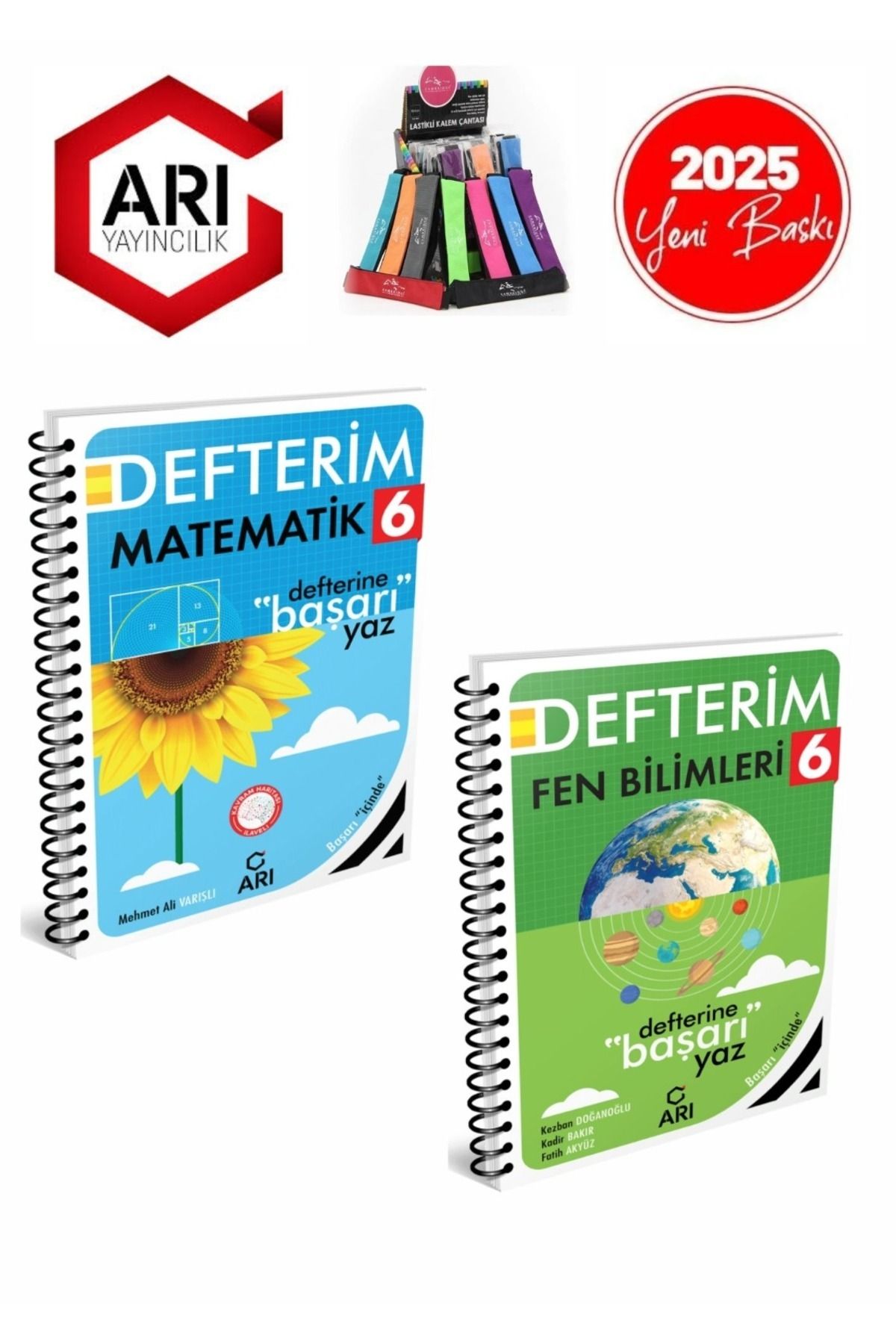 Arı Yayıncılık 2024-2025 6.Sınıf Matematik-Fen Konu Anlatımlı Defter Seti+Soru Bankası Seti(4Kitap)+Kalemlik
