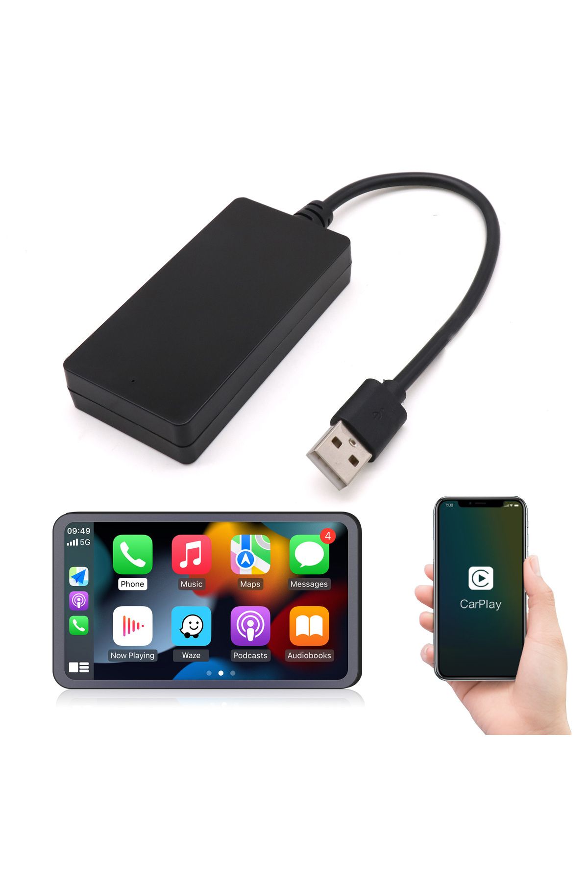 Choice-Plug and Play Carbitlink Smartlink  Phonelink Adapter to  Wireless CarPlay Android AUTO dongle Bo... 8