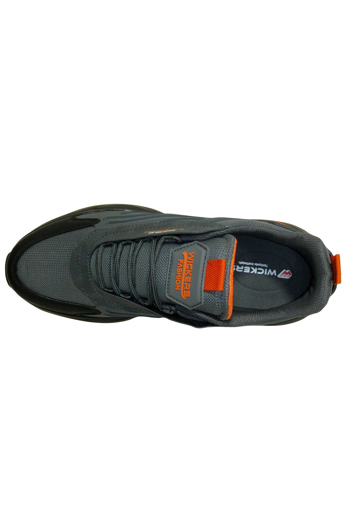 Wickers-Smoked Orange Lace-up Sneakers Sports Shoes 4