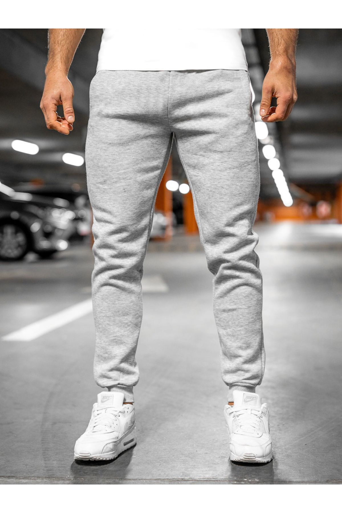 DEEPSENCE-Gray Slim Fit MEn's JoggEr SwEatpants - Cotton Slim Fit 3