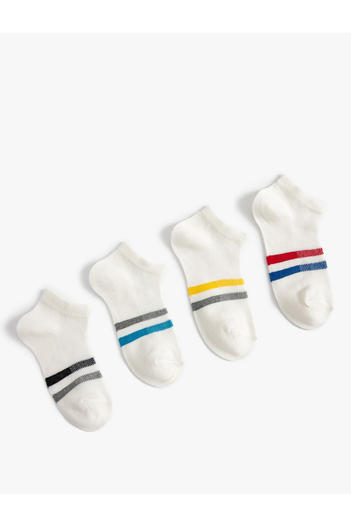 Koton-Set of 4 Striped Booties Socks 2