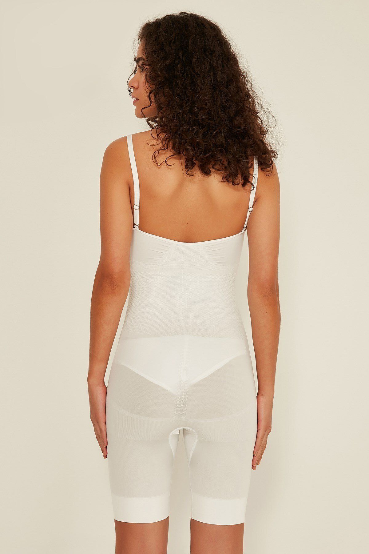 C&City-C12011 Damen Body Boxer Korsett Weiß 3