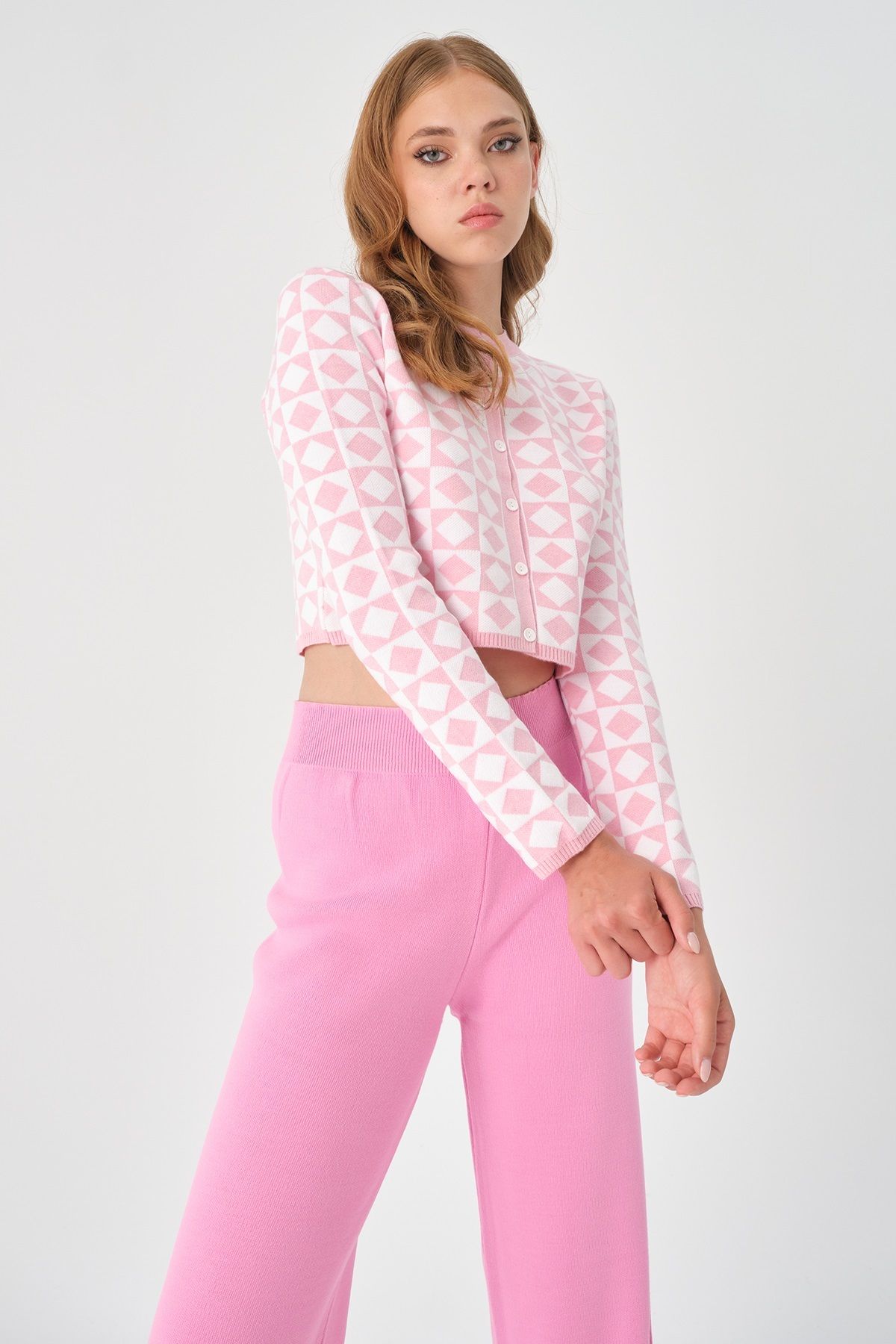 PARKhande-Pink Athlete Cardigan Set of 2 3