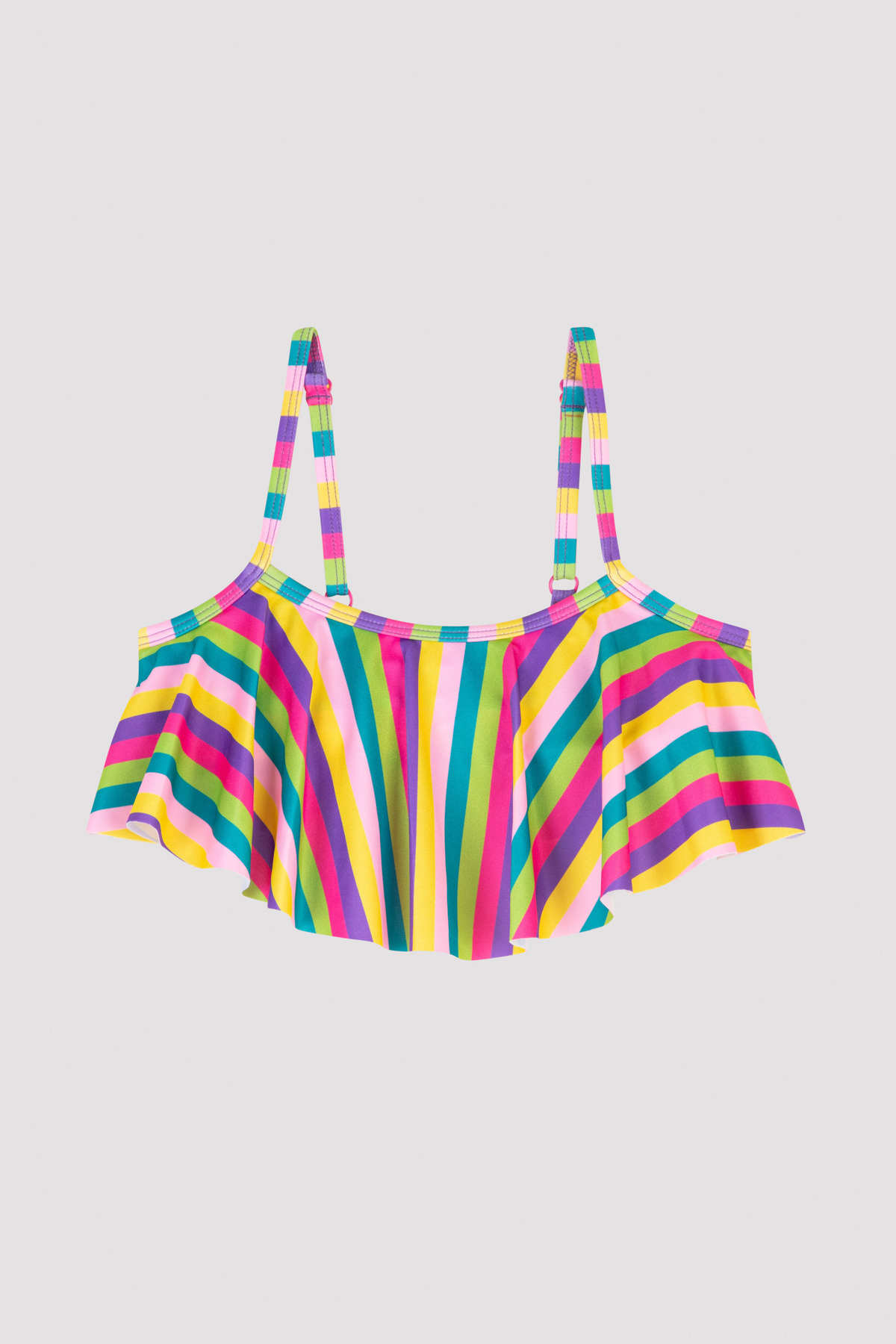 Penti-Striped Bandeau Bikini Set for Girl 2
