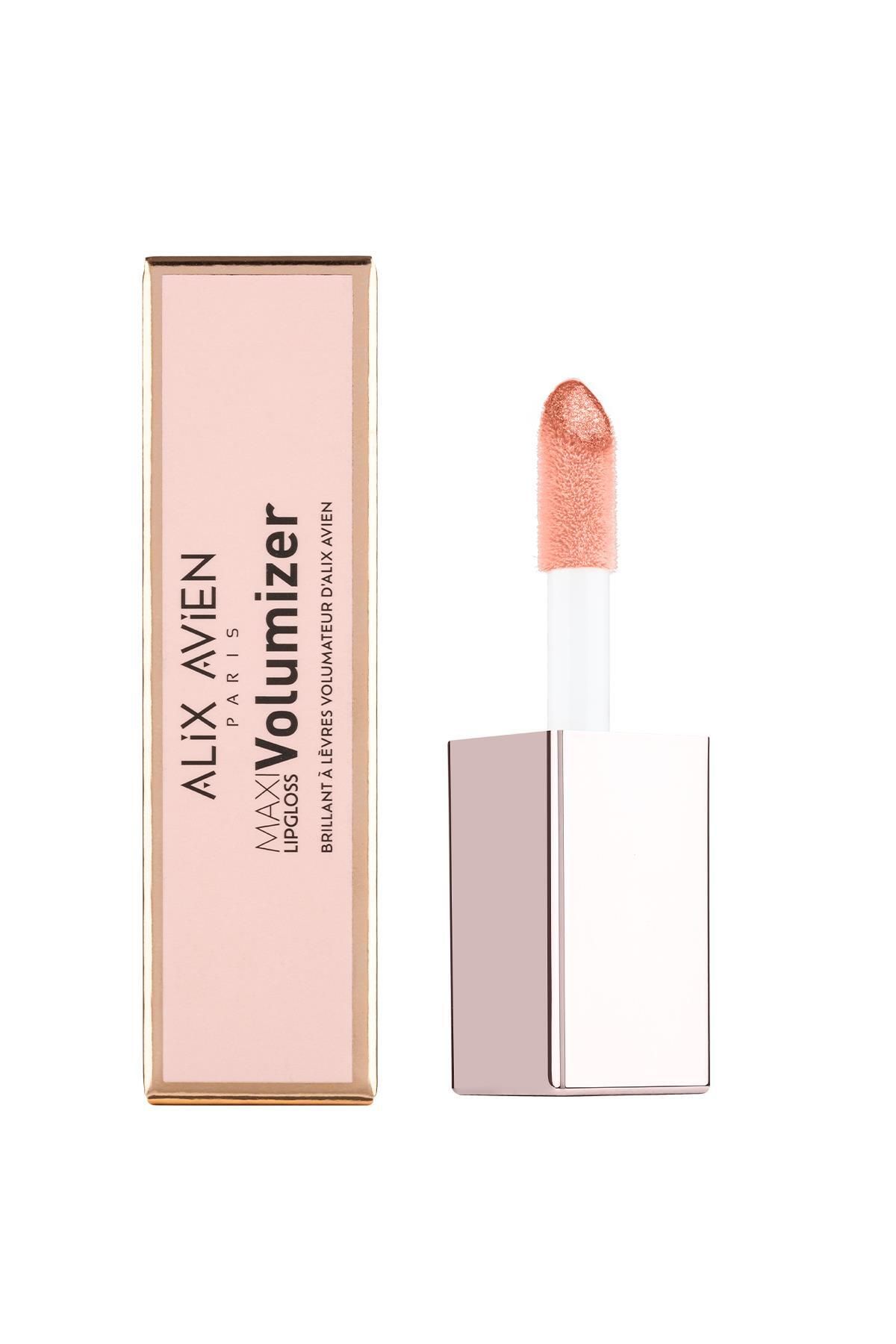 Alix Avien Maxivolumizer Lipgloss 206 - Peachy Stardust - رژ لب ماندگار و مرطوب کننده - اثر حجیم کننده