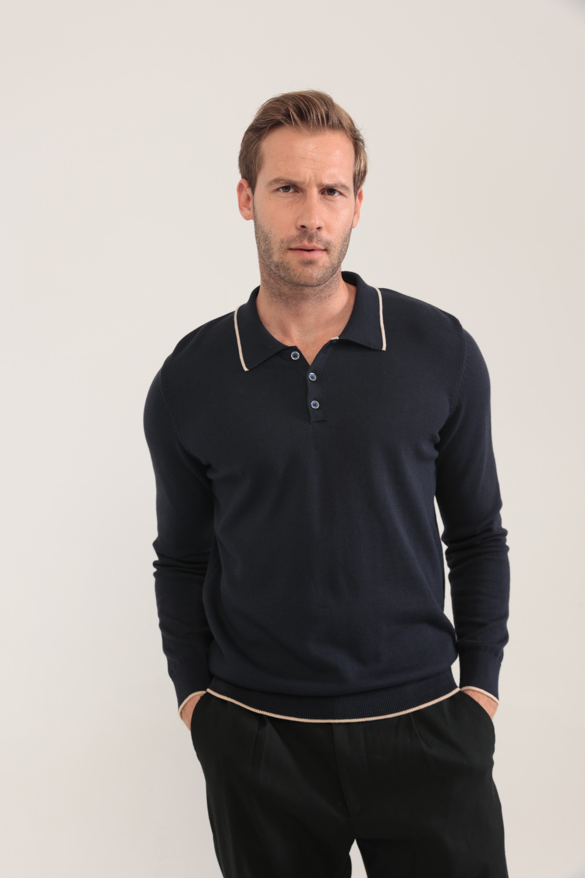 Give Way  Erkek Pamuk Triko Kazak (HEDİYE KUTULU) - Görsel 4