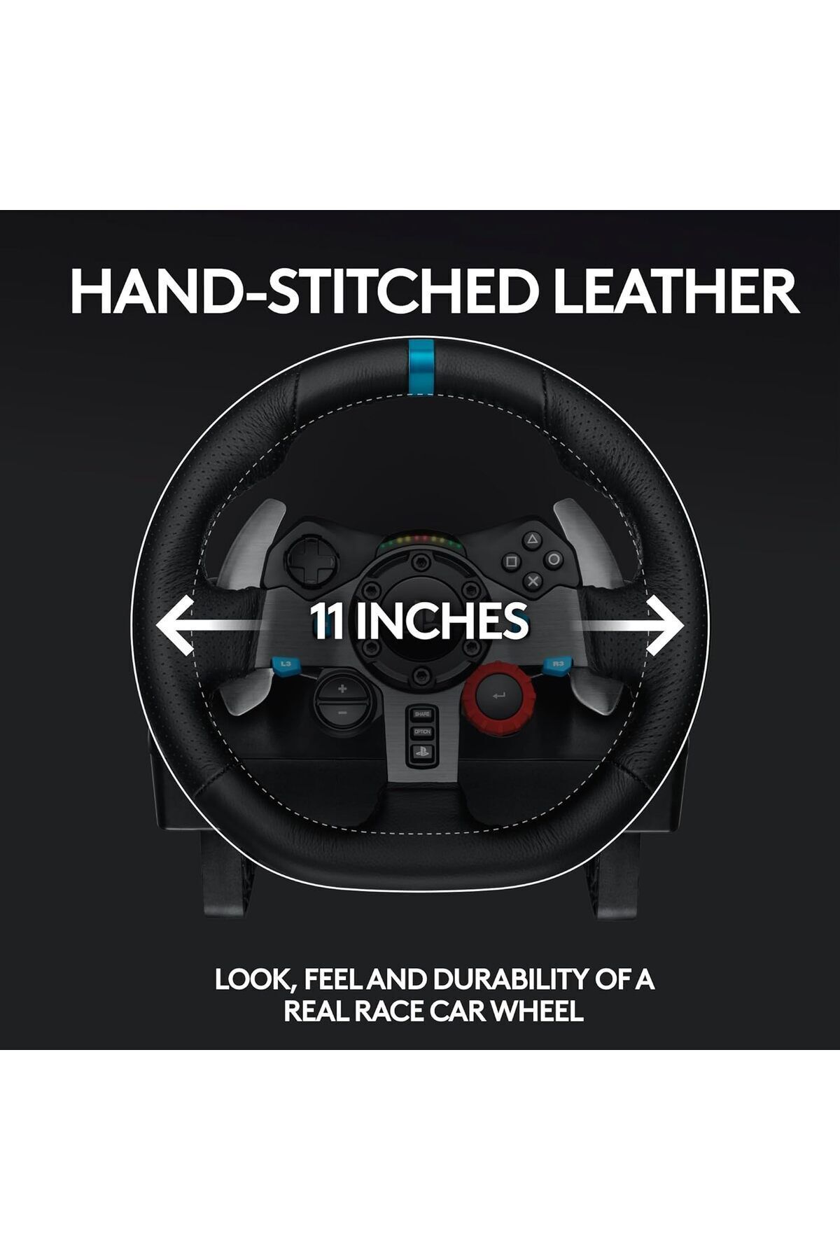 logitech-G29 Driving Force Racing Wheel and Floor Pedals, for PS5, PS4, PC, Mac - UAE Version 2