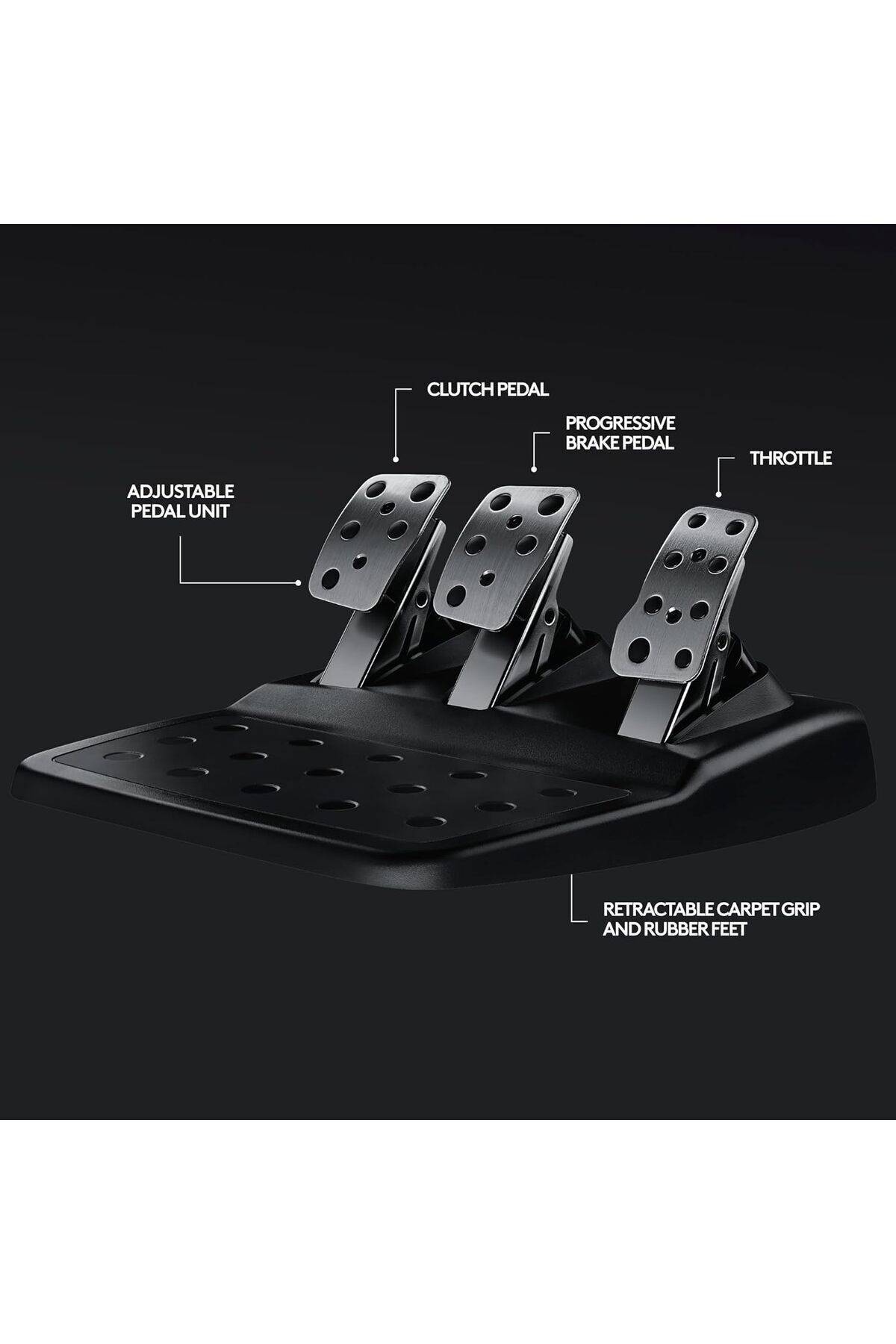 logitech-G29 Driving Force Racing Wheel and Floor Pedals, for PS5, PS4, PC, Mac - UAE Version 4