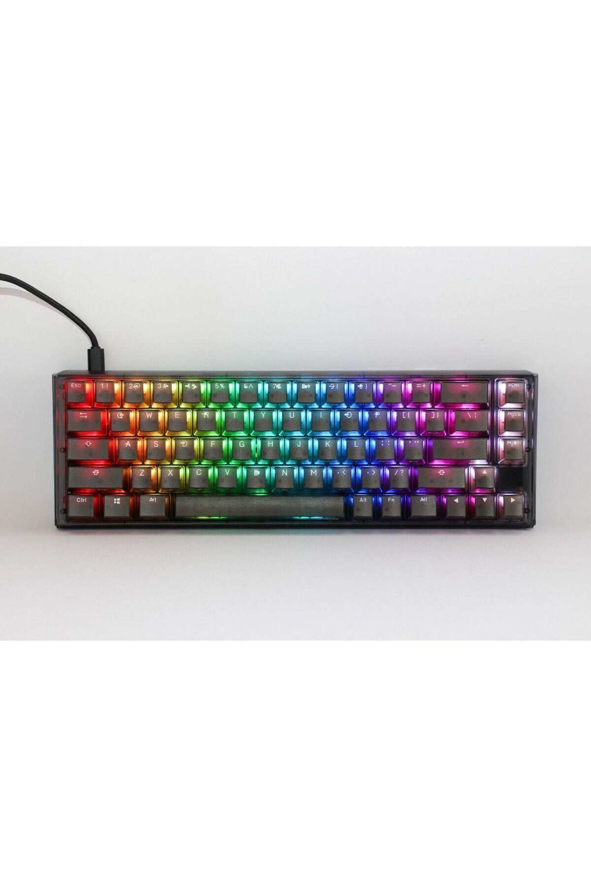 Ducky-One 3 Aura Black SF 65% Cherry Brown Key Arabic & US Mechanical Gaming Keyboard 1