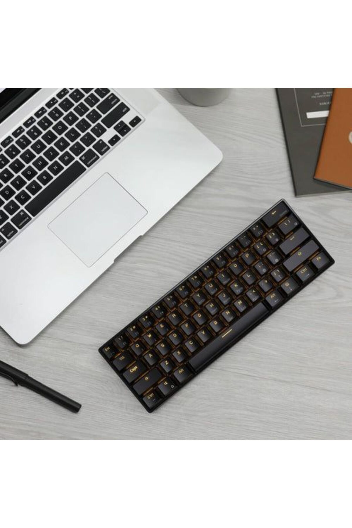 ROYAL KLUDGE-Rk61 Tri-Mode Rgb 61 Keys Hot Swappable Black Mechanical Keyboard - Blue Switch 5
