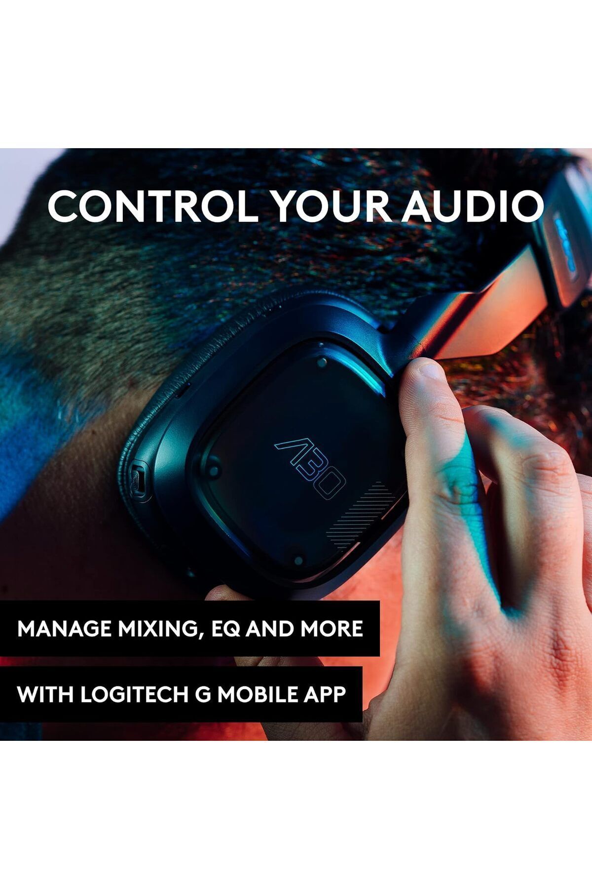 logitech-Astro Logitech G Astro A30 LIGHTSPEED Wireless Gaming Headset Navy/Red 6