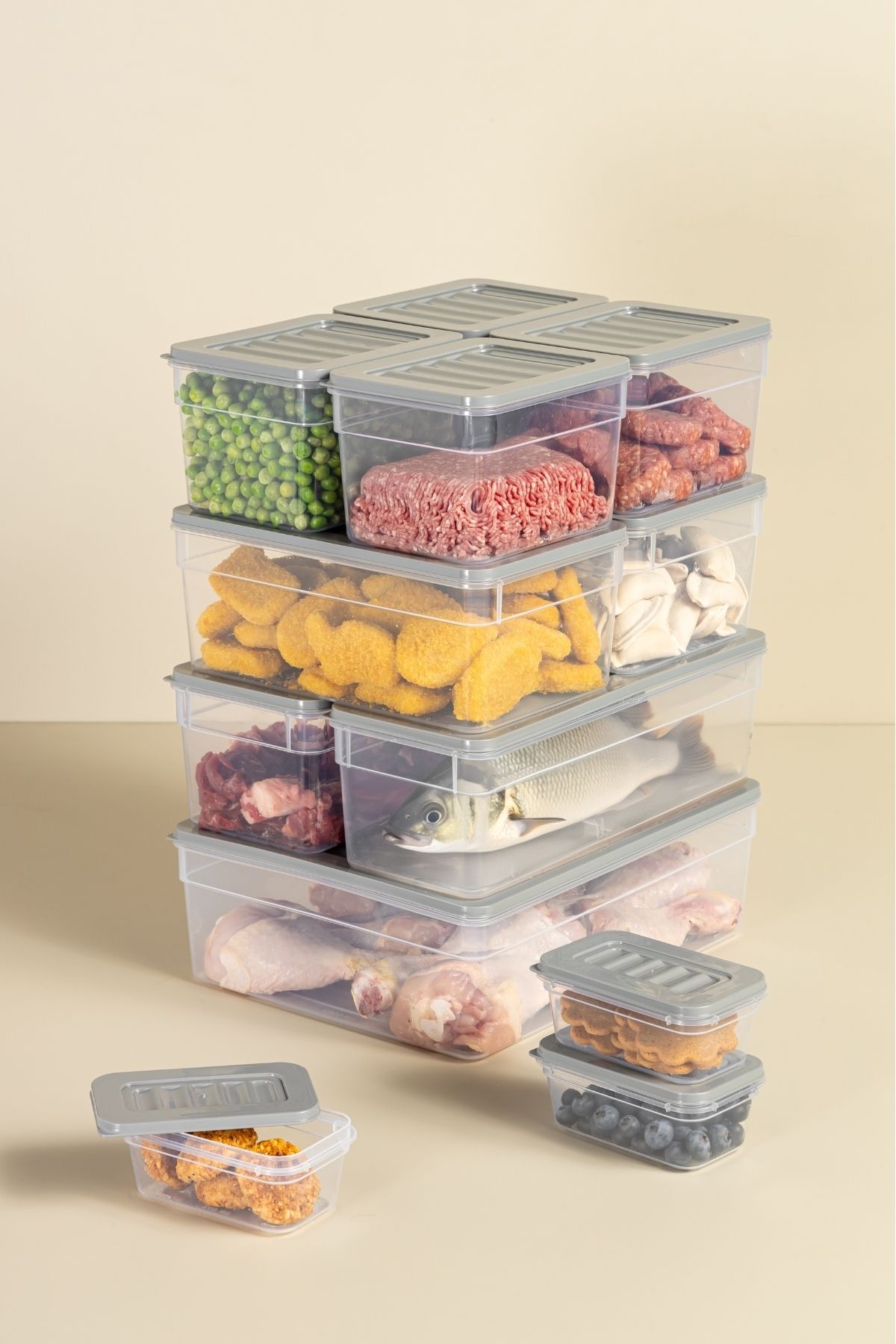 Nandy Home-18 Piece Set Freshbox Storage Container Suitable for Microwave and Diffraction 5
