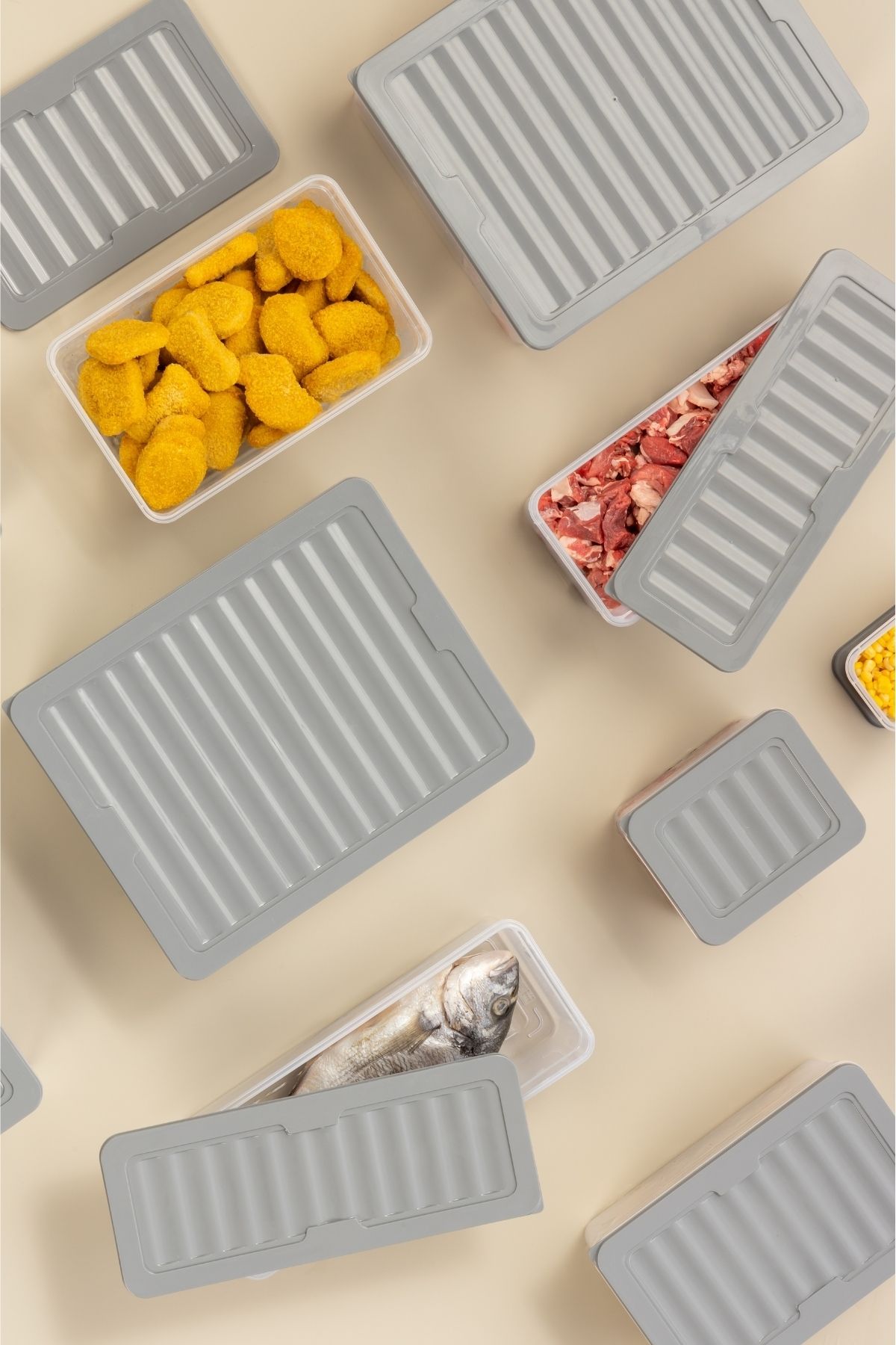Nandy Home-18 Piece Set Freshbox Storage Container Suitable for Microwave and Diffraction 3