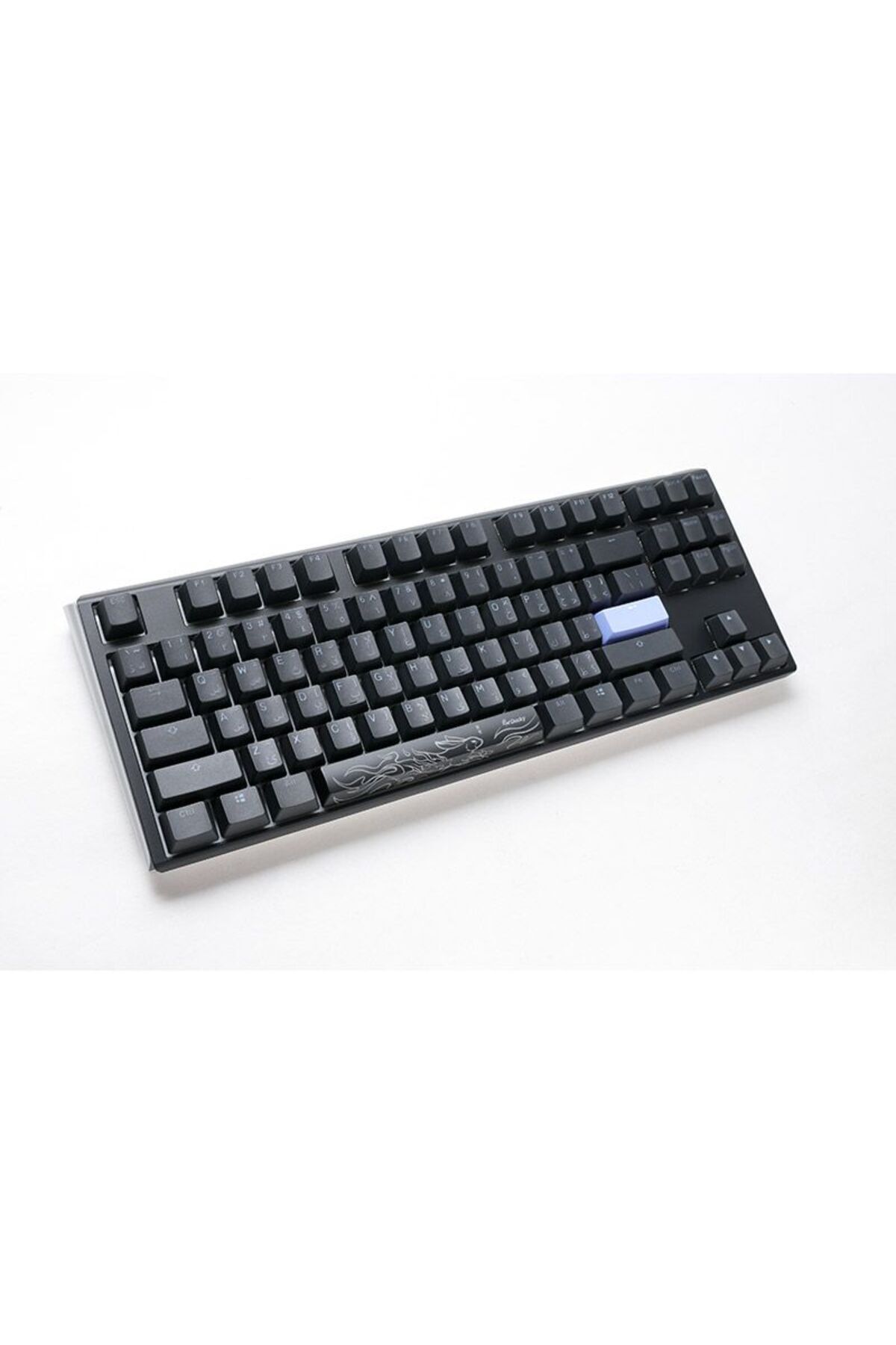 Ducky-One 3 Classic Black/White TLK 80% Mechanical Gaming Keyboard - Cherry Blue 6