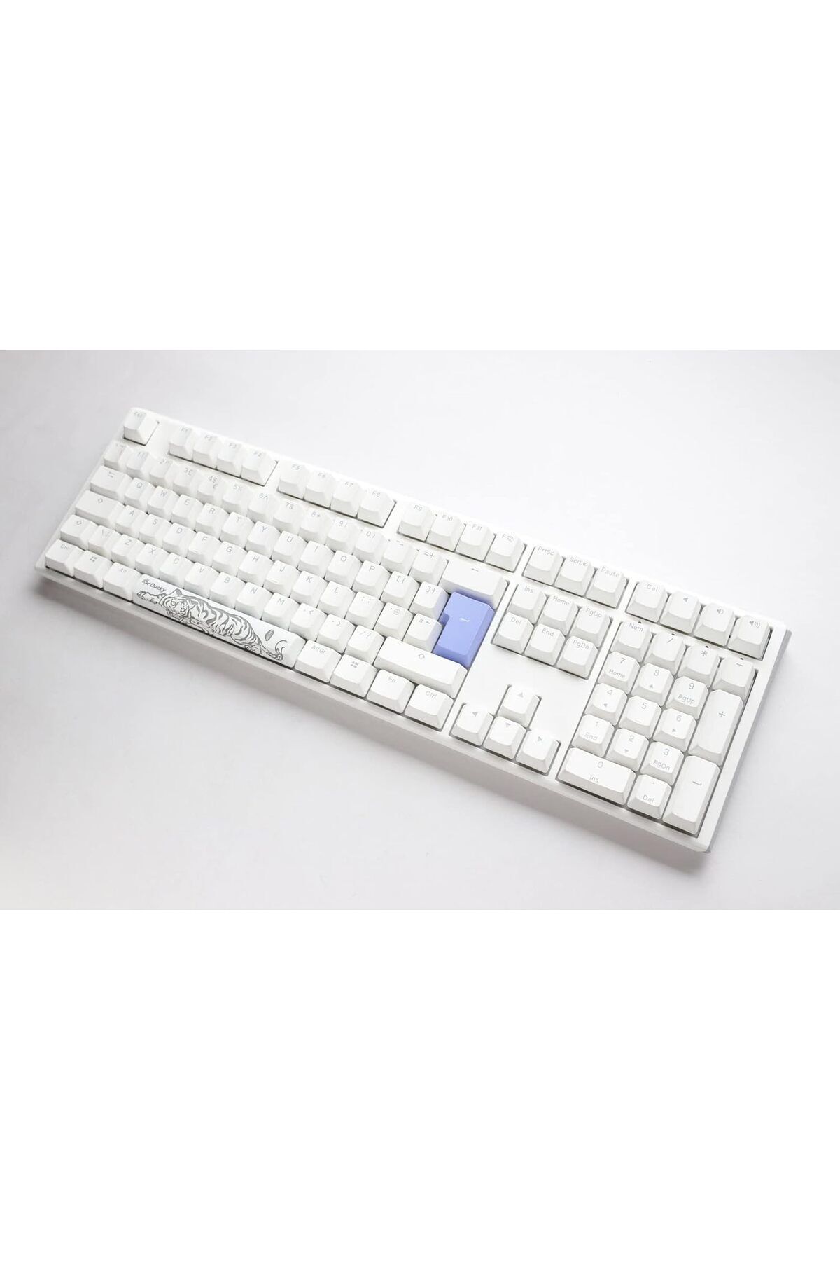 Ducky-One 3 Classic Pure White Fullsize 100% Cherry Blue Key Mechanical Gaming Keyboard 3