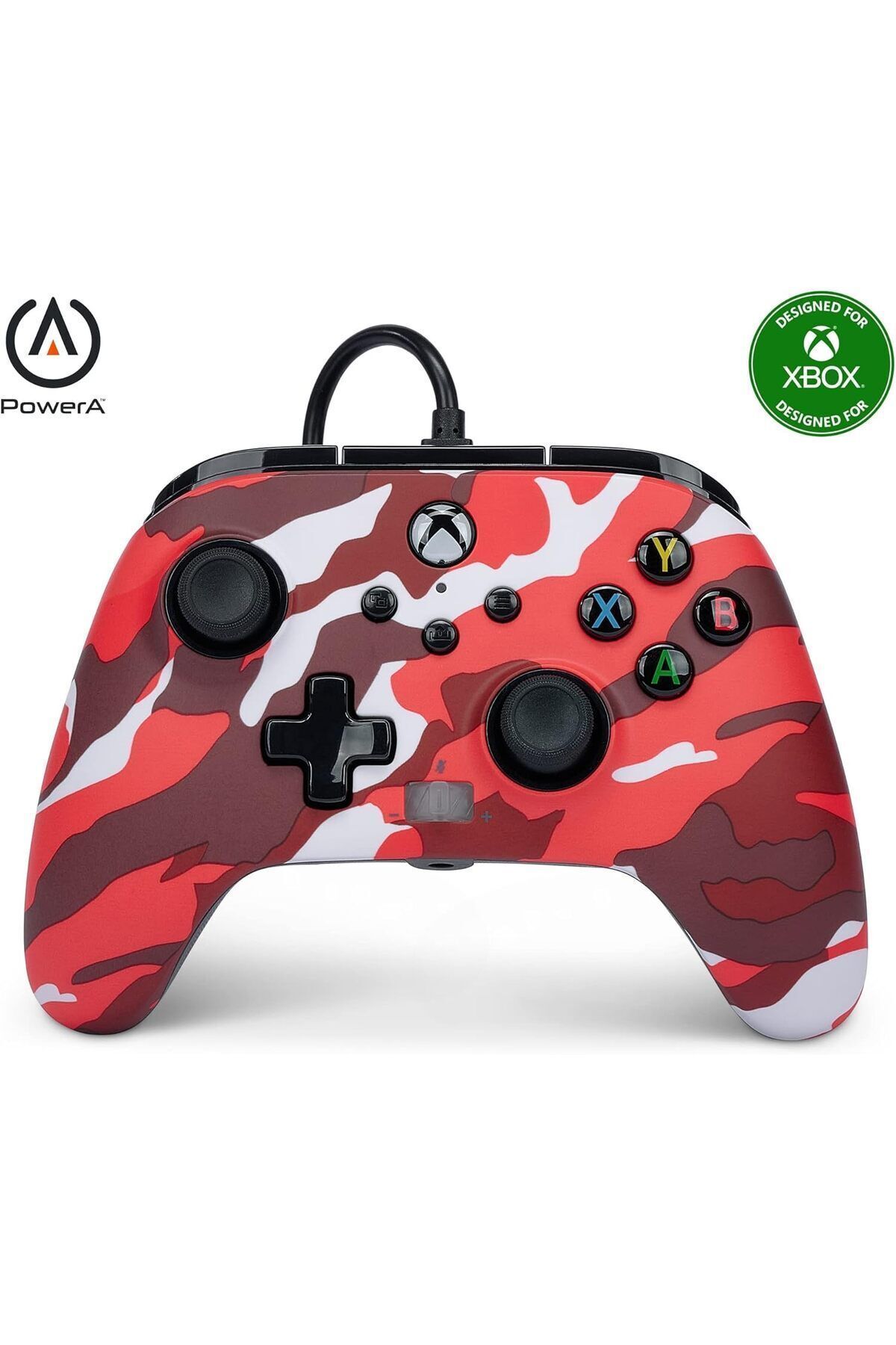 Powera-Enhanced Wired Controller for Xbox Series X|S - Red Camo 1