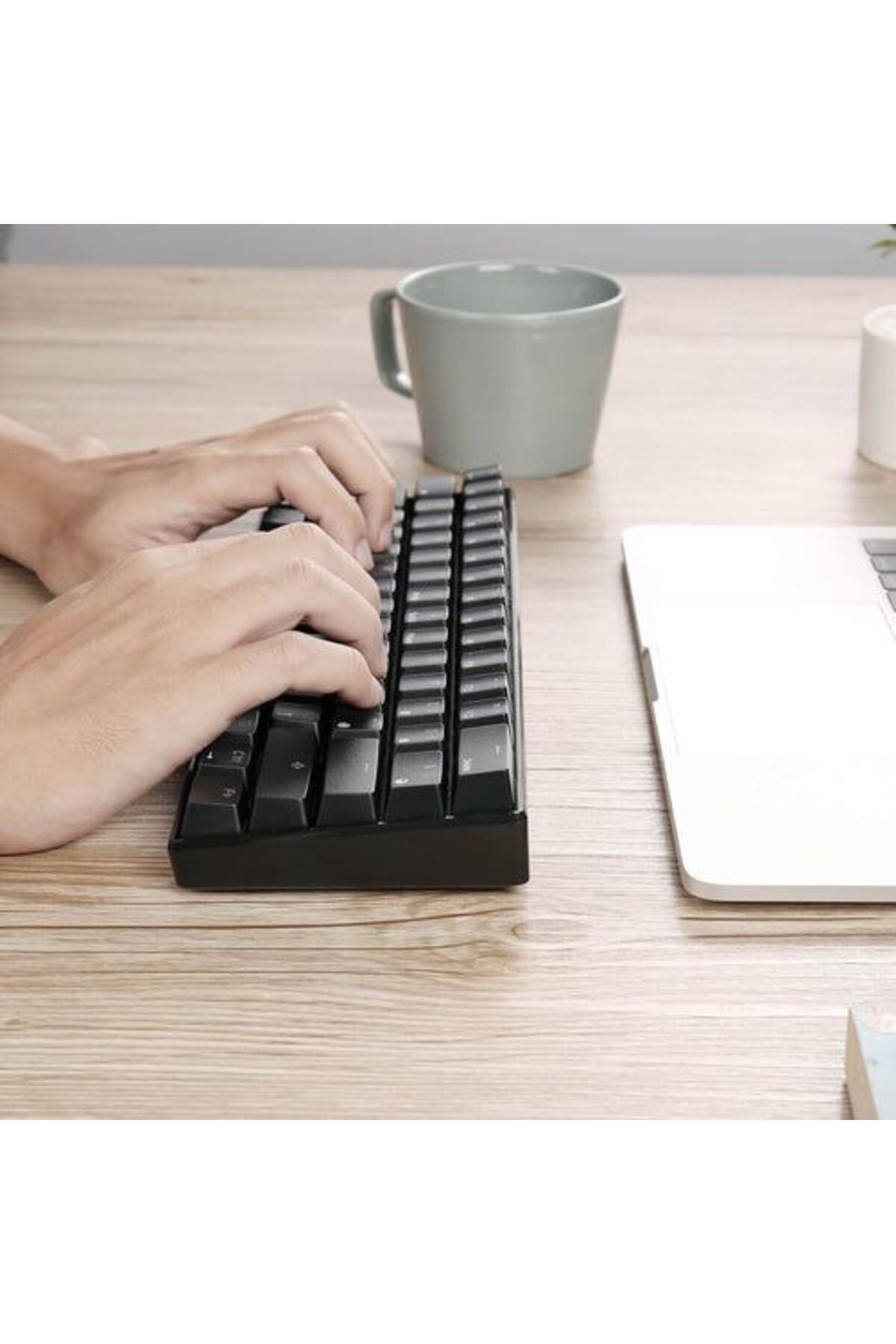 ROYAL KLUDGE-Rk61 Tri-Mode Rgb 61 Keys Hot Swappable Black Mechanical Keyboard - Blue Switch 8