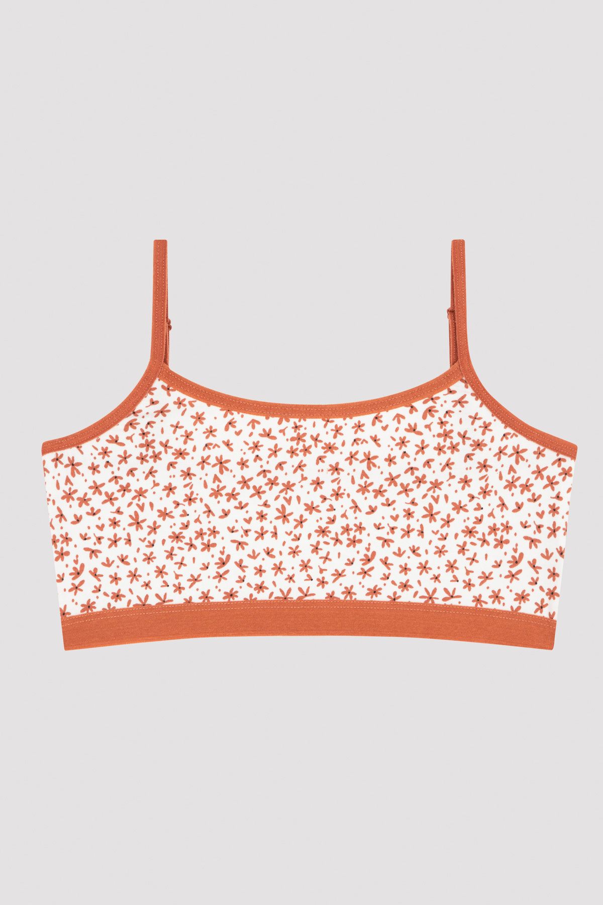 Penti-Multicolored Girl's Patterned 2-Piece Half Undershirt 3