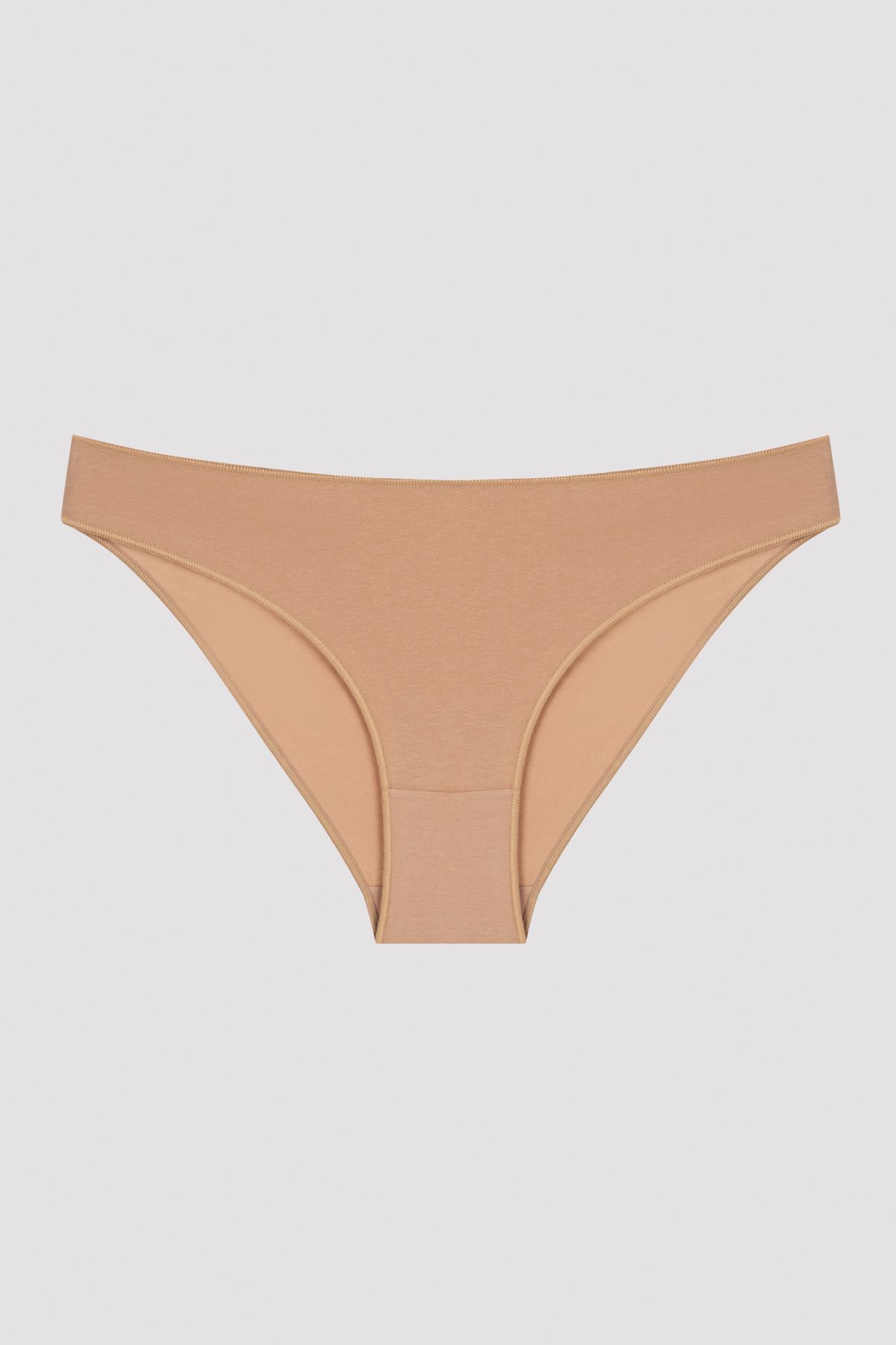 Penti-Einfache Slip-Höschen aus Baumwolle in Beige 2