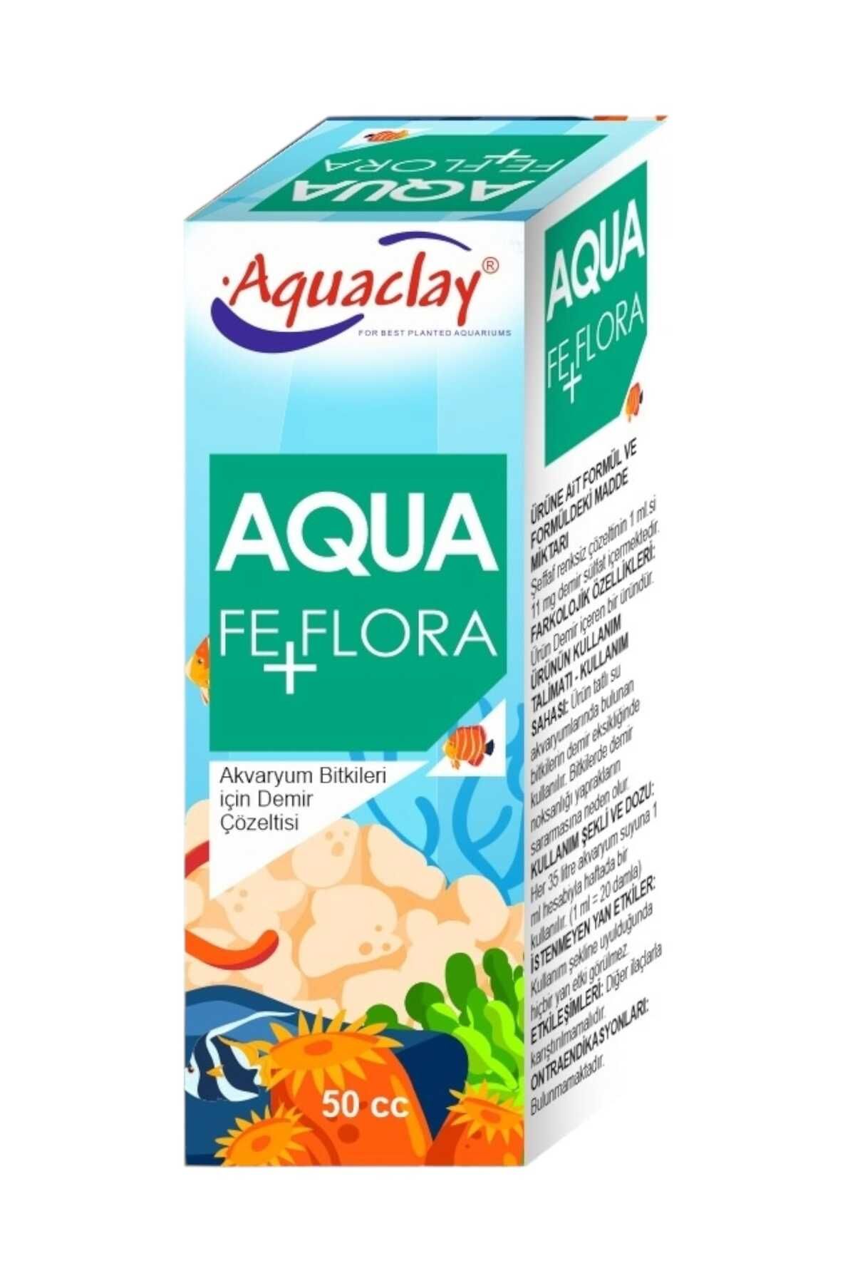 Aquaclay Aquclay Fe+Flora 50cc Akvaryum Bitkileri İçin Demir Çözeltisi