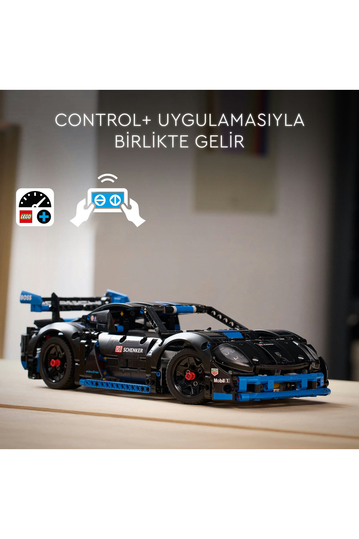 مجموعه ساختنی ماشین مسابقه ® Technic پورشه GT4 e-Performance مدل 42176 برای کودکان ۱۰ سال و بالاتر (۸۳۴ قطعه)