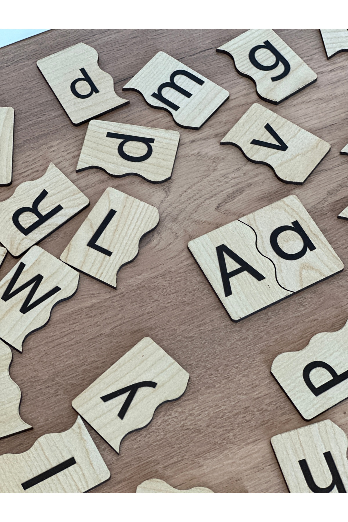 Bellacasa Büyük Küçük Harf Eşleme Puzzle Kartı, Eğitici Oyuncak, Montessori Eğitim Oyuncak, Motor Zeka Oyuncak fotoğrafı 4 (önizleme)